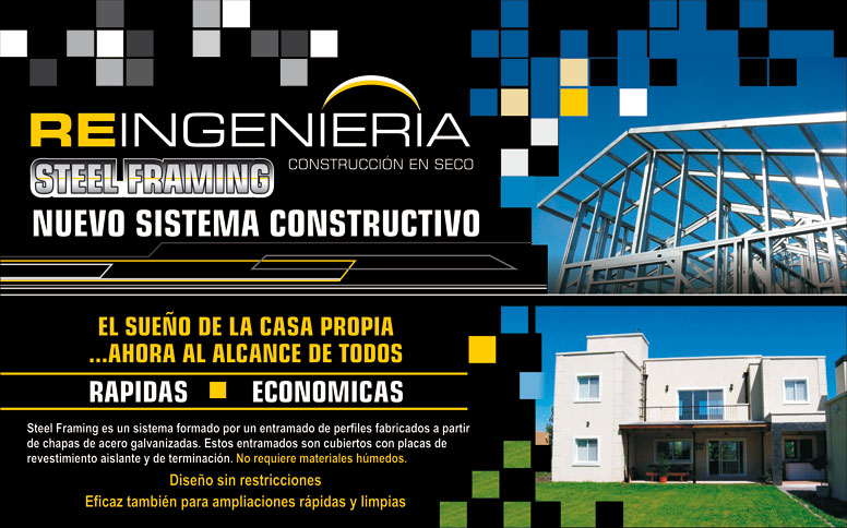 Steel Framing en Olavarría - www.reingenieriasrl.com.ar